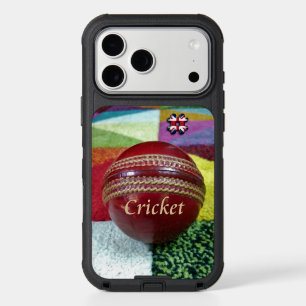 Cricket: Red Hard Ball Art Print iPhone 17 Pro Max Case