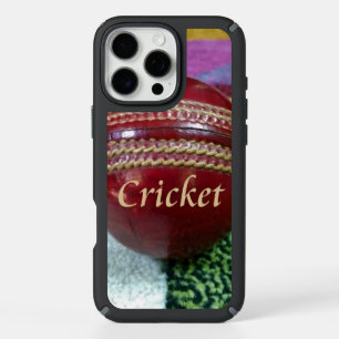Cricket: Red Hard Ball Art Print iPhone 16 Pro Max Case