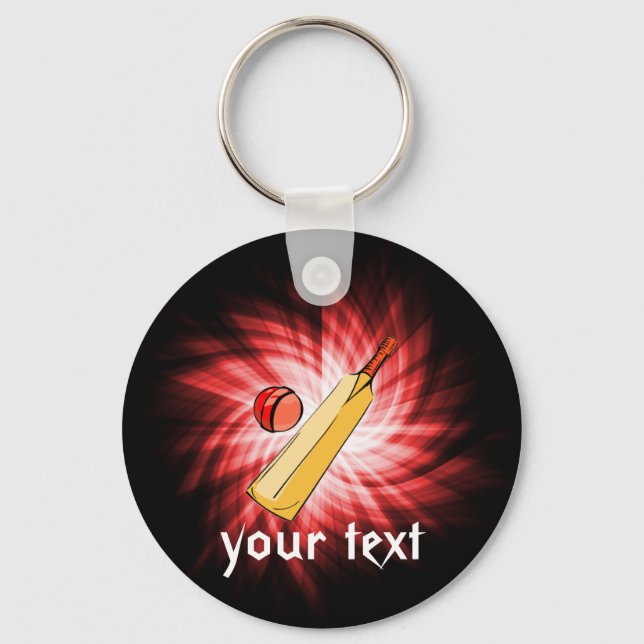 Cricket; red keychain (Front)