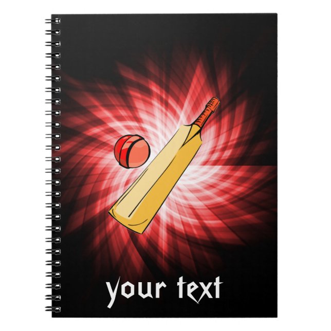 Cricket; red notebook (Front)