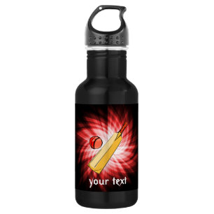 Cricket; red stainless steel water bottle