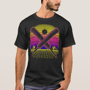 Cricket Retro Vintage 80s Sunset  T-Shirt