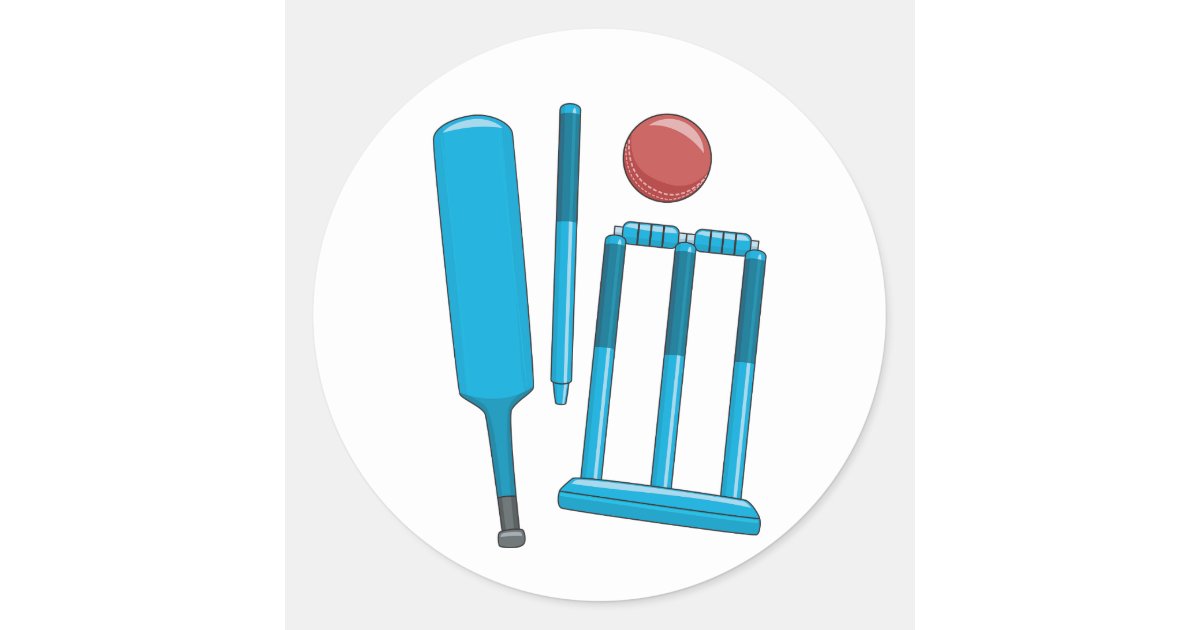 Cricket Set Stickers Zazzle