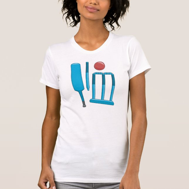 Cricket Set Womens T-Shirt (Front)