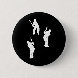 Cricket Silhouette Cricket Player Silhouettes Cric Button