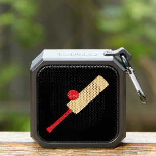 Cricket Sports Black Background Bluetooth Speaker