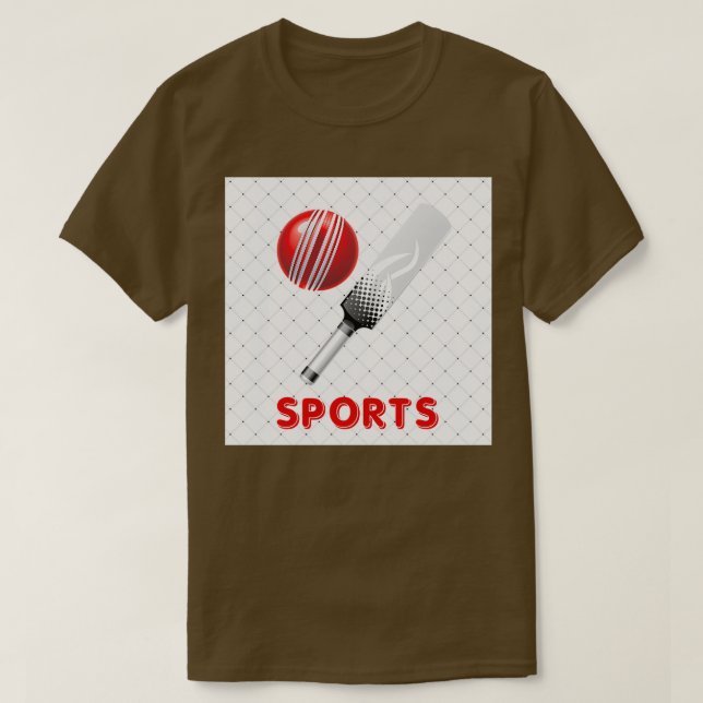 Cricket Sports Design For Redbubbles Sticker T-Shirt (Design Front)