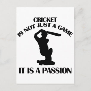 CRICKET sports designs Postcard