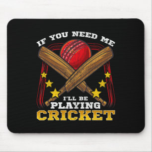 Cricket Sports Game Funny Apparel Gift Mouse Pad