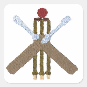 Cricket Square Sticker/label Sticker