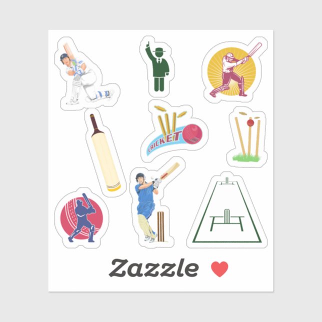 Cricket Stickers (Sheet)