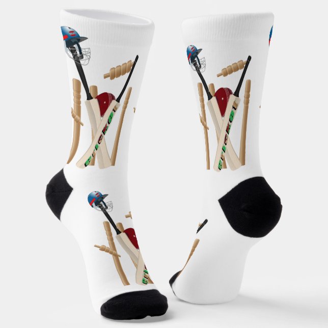 Cricket The Game, Crew Socks (Angled)