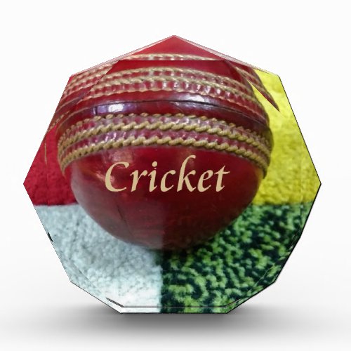 Cricket The Game We Love To Play Eat Sleep  Dre Acrylic Award