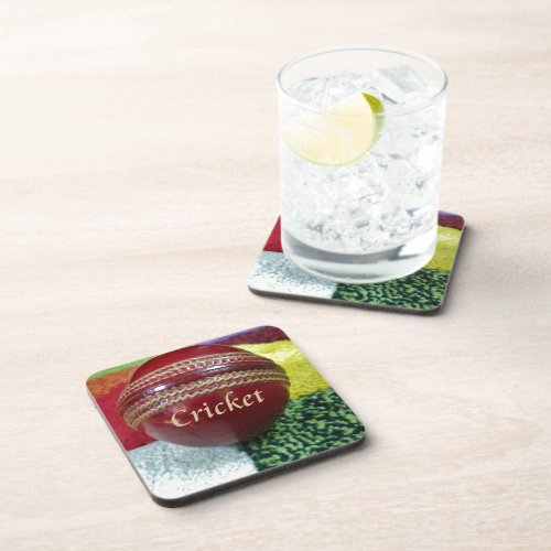 Cricket The Game We Love To Play Eat Sleep  Dre Beverage Coaster