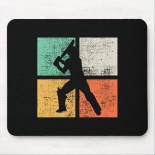 Cricket Tsman Gift Player Coach Retro  Mouse Pad
