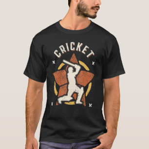 Cricket Vintage Retro Classic Sport T-Shirt
