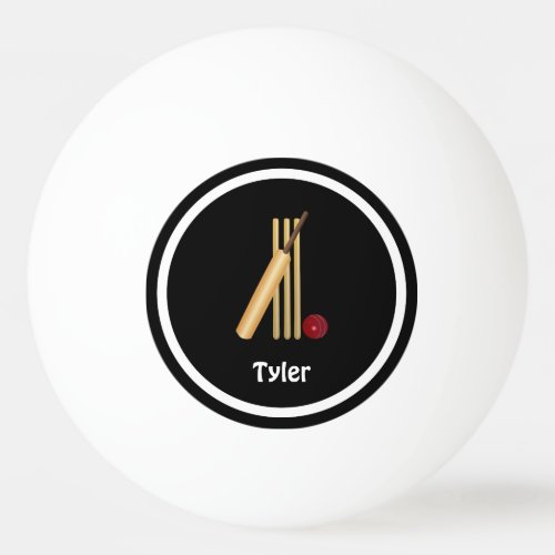 Cricket wicket bat and ball template