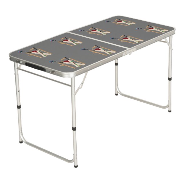 Cricket Wickets, Bats And Ball,  Beer Pong Table (Angled)