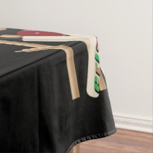 Cricket Wickets, Bats And Ball, Tablecloth