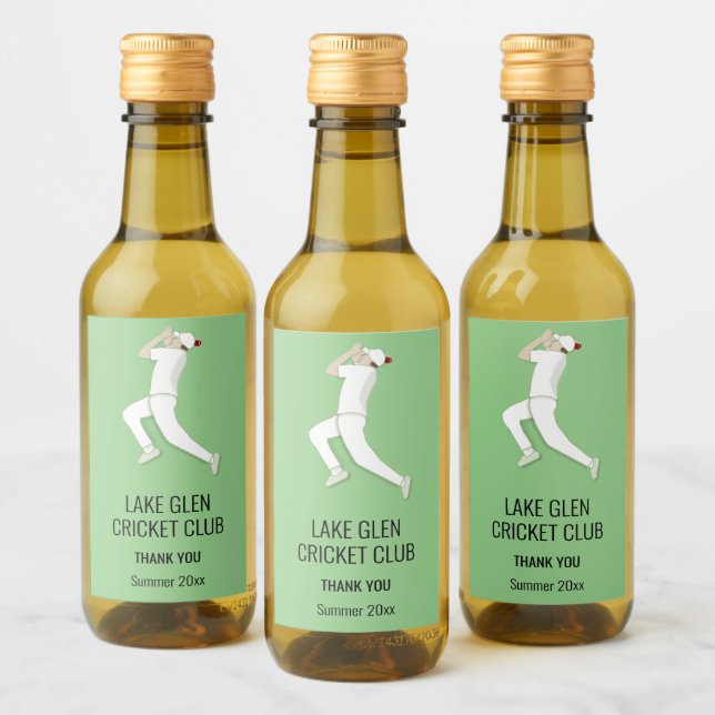 Cricket Wine Label (Bottles)