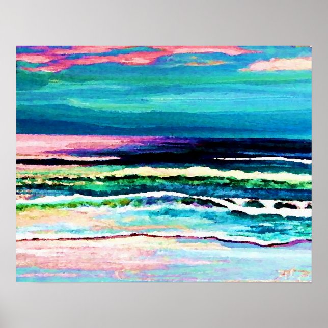 CricketDiane Beach Decor Poster - Cricket's Ocean (Front)