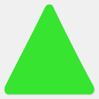 Cricketdiane Circle 1 Neon Green - 2 Triangle Sticker by CricketDiane at Zazzle