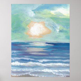 CricketDiane Ocean Poster - Beach Sunset