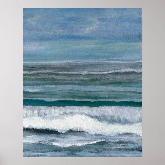 CricketDiane Ocean Poster - Blue Ocean (Front)