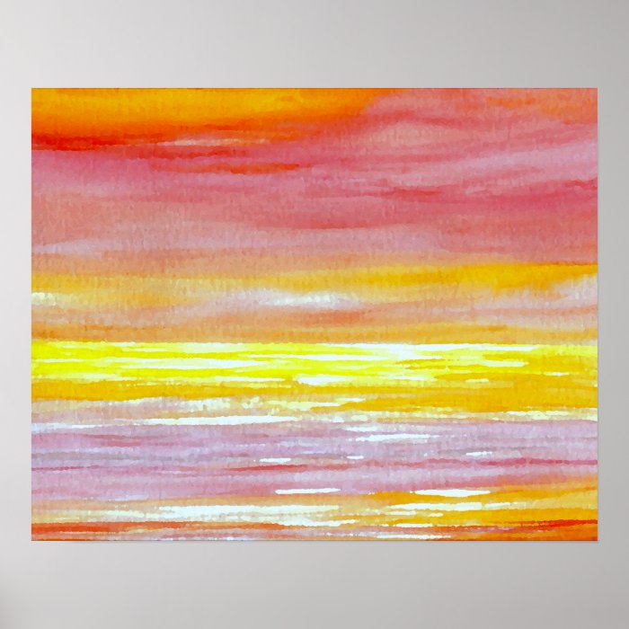 CricketDiane Ocean Poster   Ocean Sunset's Colors