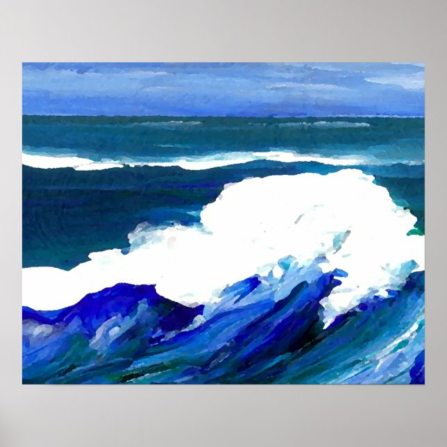 CricketDiane Ocean Poster - Standing Wave 1 (Front)