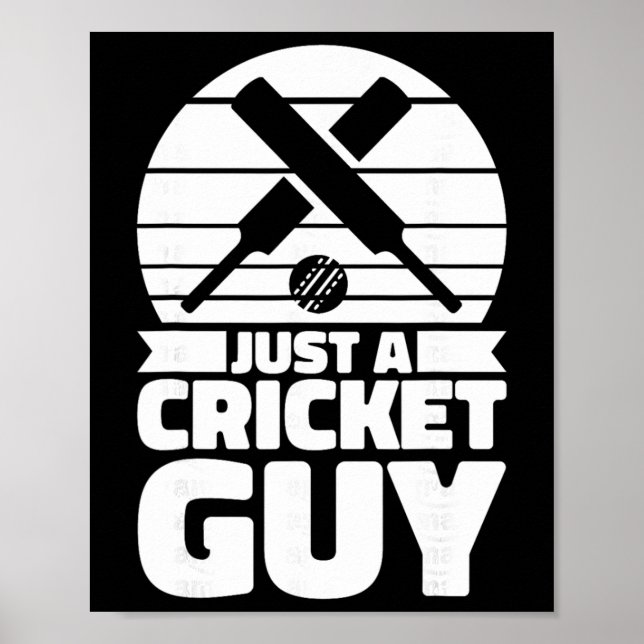 Cricketer Cricketing Tsman - Umpire Just A Cricket Poster (Front)