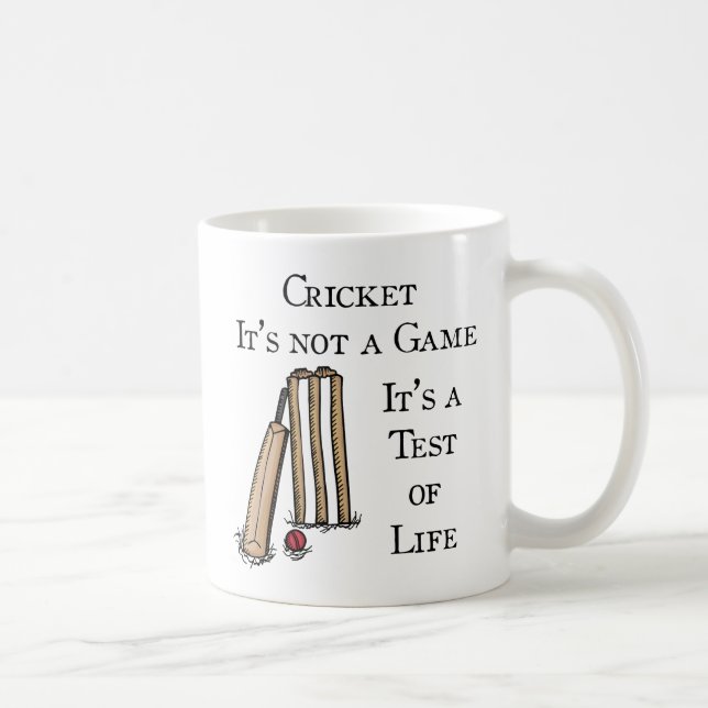 Cricketers, Cricket Test Mug (Right)