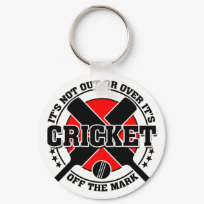 Cricketer's Off The Mark Cricket Keychain