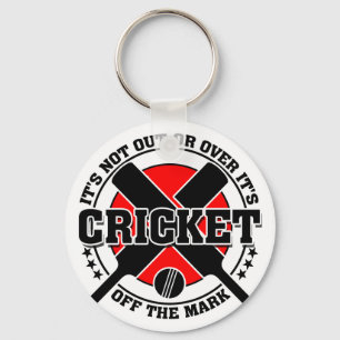 Cricketer's Off The Mark Cricket Keychain