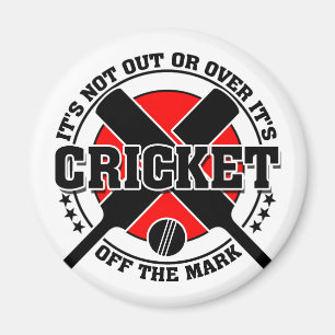 Cricketer's - Off The Mark Cricket Magnet