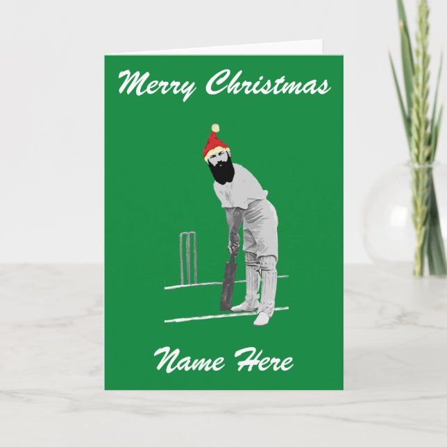 Cricketing Christmas Card (Front)