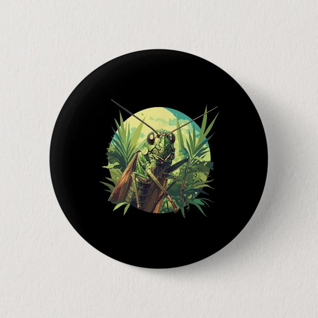 Crickets Animal Cricket 6  Button (Front)