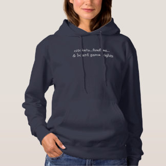 crickets fireflies and board games hoodie