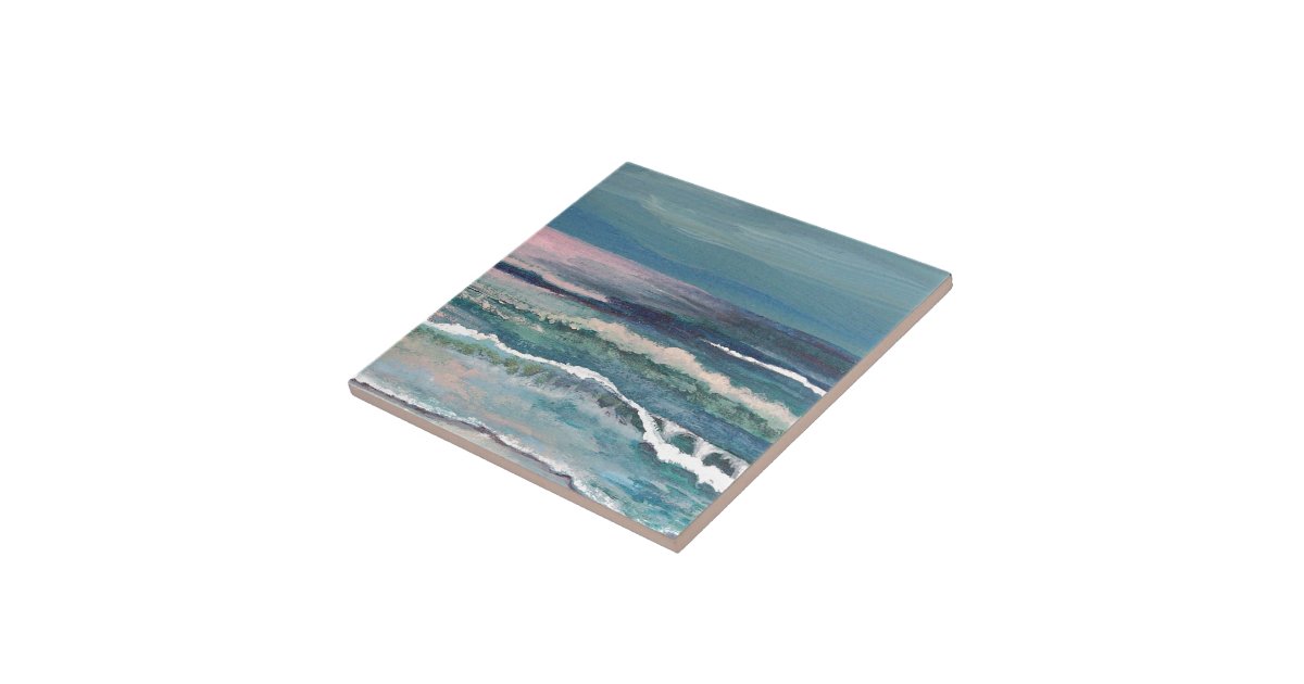 Cricket's Ocean - Beach Seascape Ceramic Tile | Zazzle