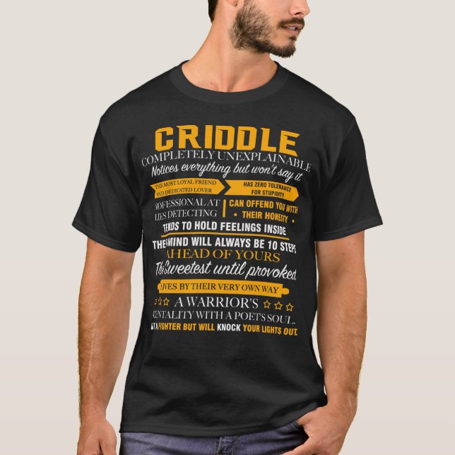 CRIDDLE completely unexplainable T-Shirt (Front)