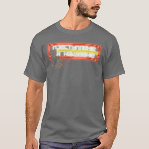 Crime and Punishment Neon Sign T_Shirt