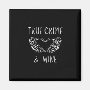 Crime And Wine Skeleton Hands Modern Aesthetic Magnet
