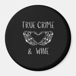 Crime And Wine Skeleton Hands Modern Aesthetic Magnet