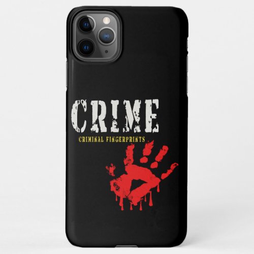 crime_criminal fingerprints Phone Case