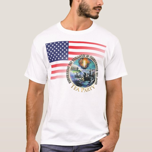 Crime Inc Tea Party Rebellion Tee Shirt (Front)