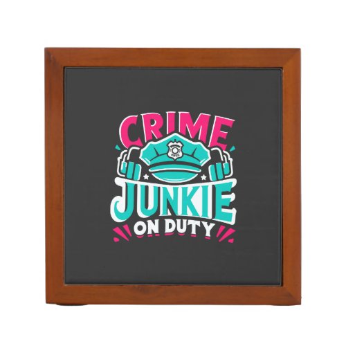 Crime Junkie Desk Organizer