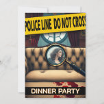 Crime murder mystery whodunit dinner party adults invitation