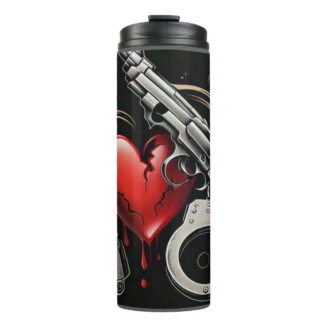 "Crime of the Heart" Thermal Tumbler (Front)