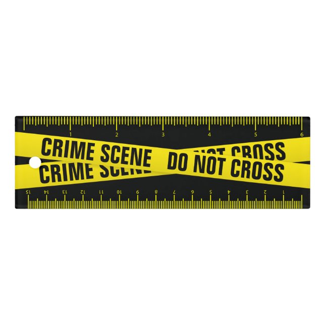 Crime scene 6 inch Ruler (Front)