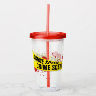 Crime Scene Acrylic Tumbler